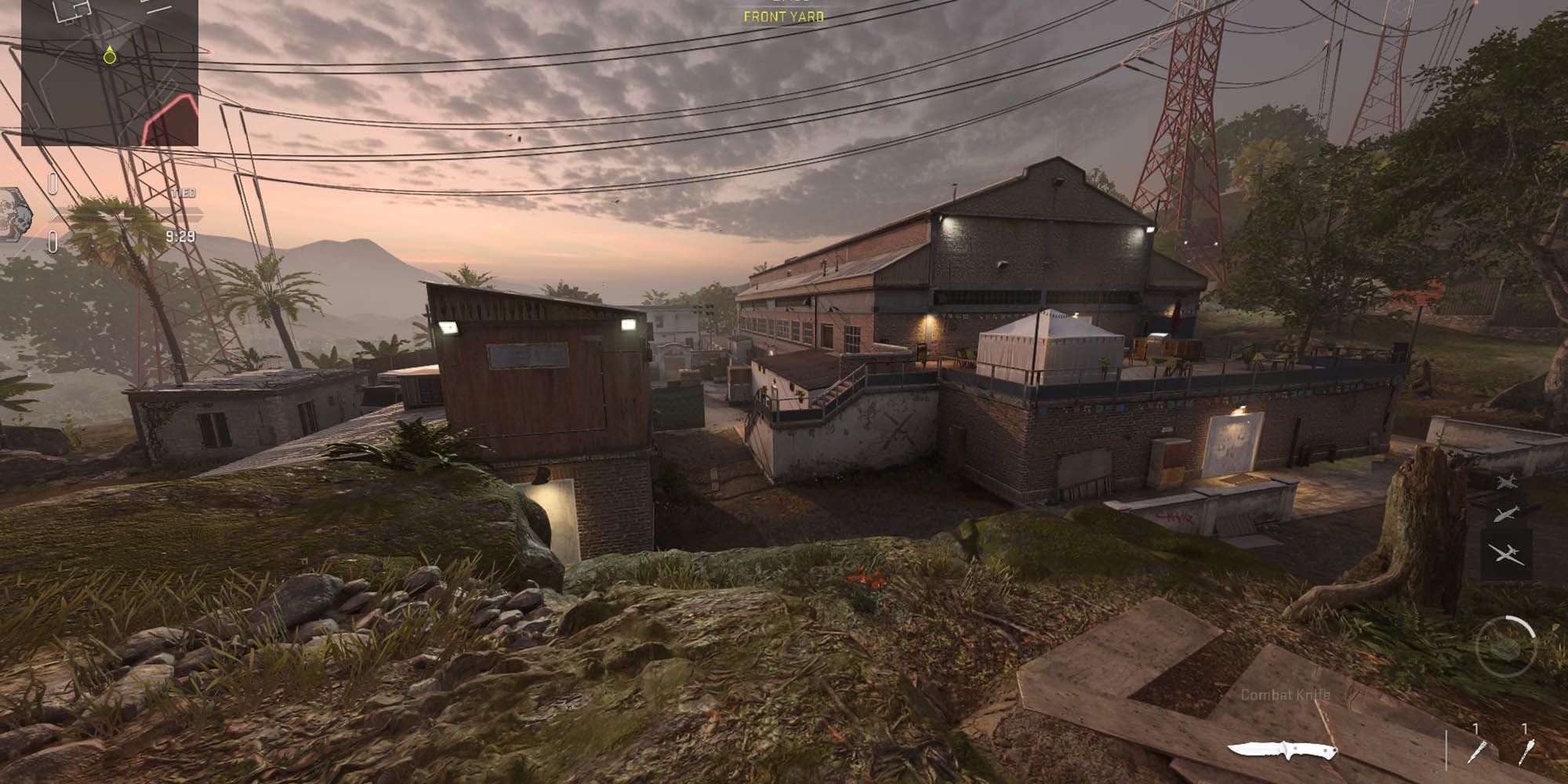Modern Warfare 2 overlooking the asylum map