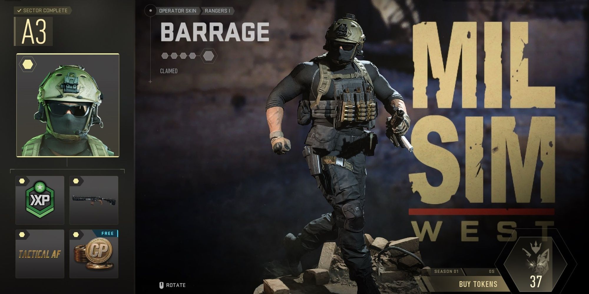 Modern Warfare 2 Season 1 Battle Pass Paid Rewards Sector A3