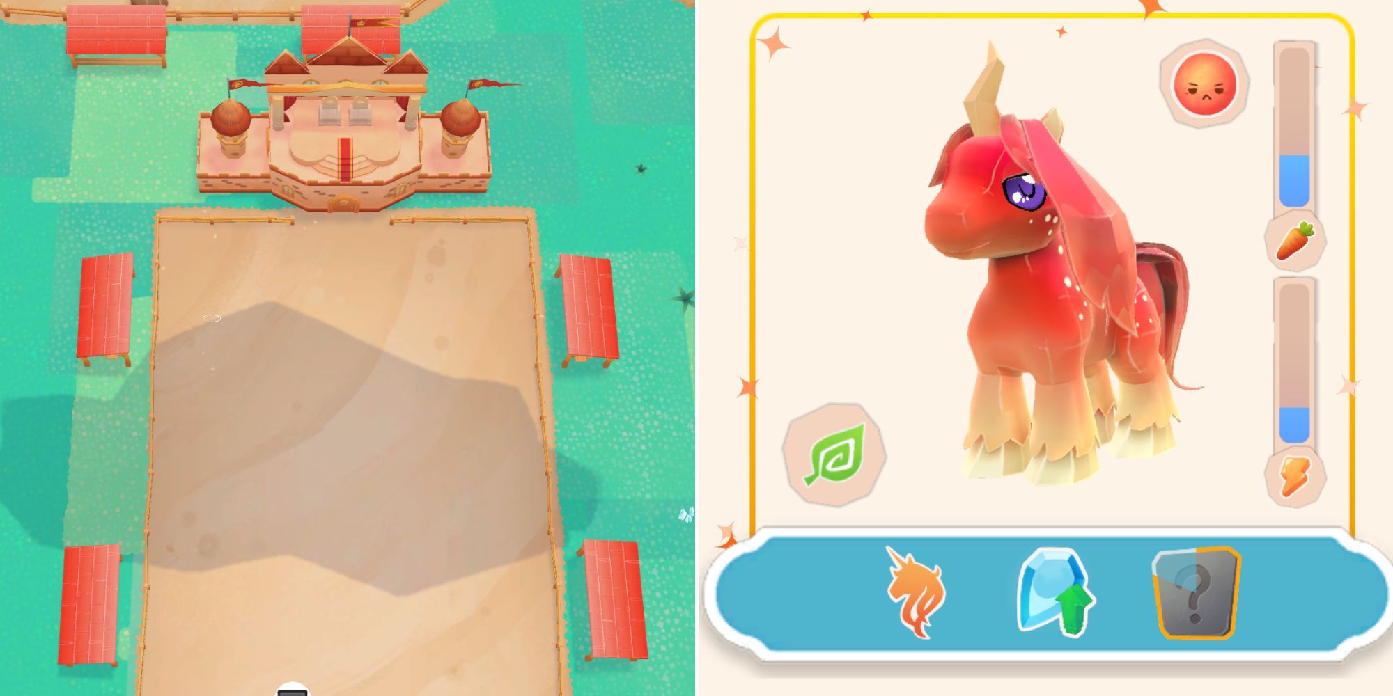 My Fantastic Ranch Festival Arena And Unicorn With Extra Gem Badge
