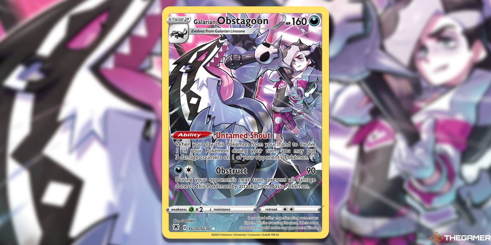 Obstagoon Trainer Gallery TCG