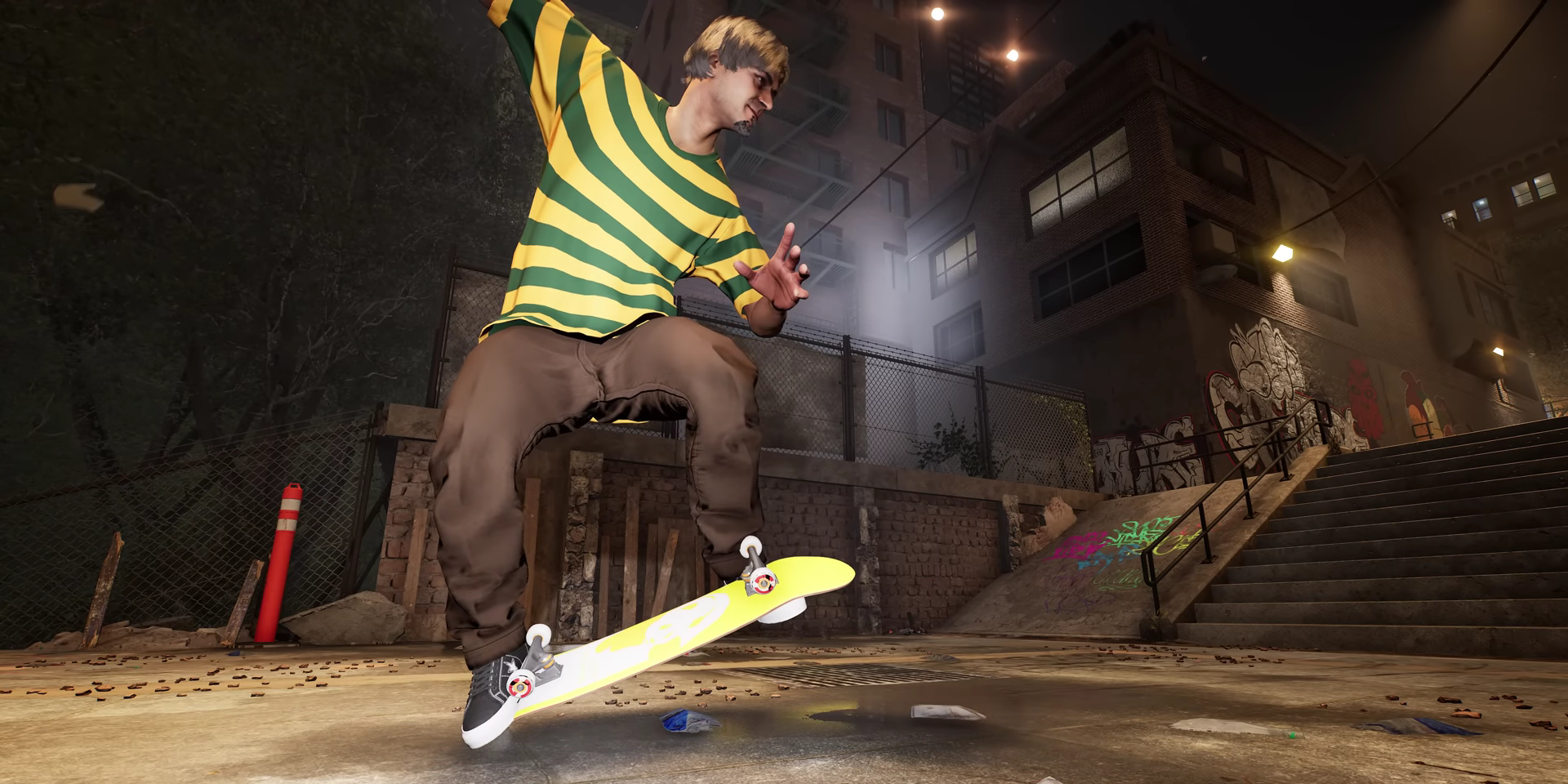 OlliOlli Session kickflip night