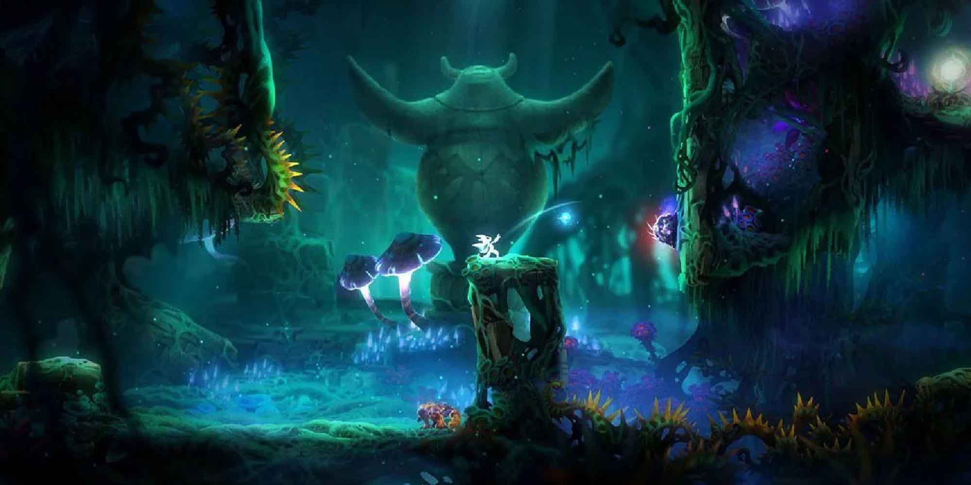 Exploring the dark yet colorful forest in Ori and the Blind Forest