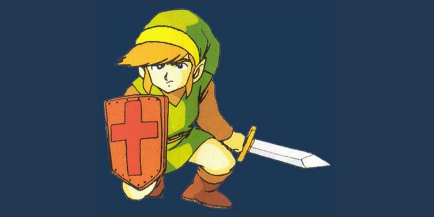 Original Link Character Art Shield with Cross