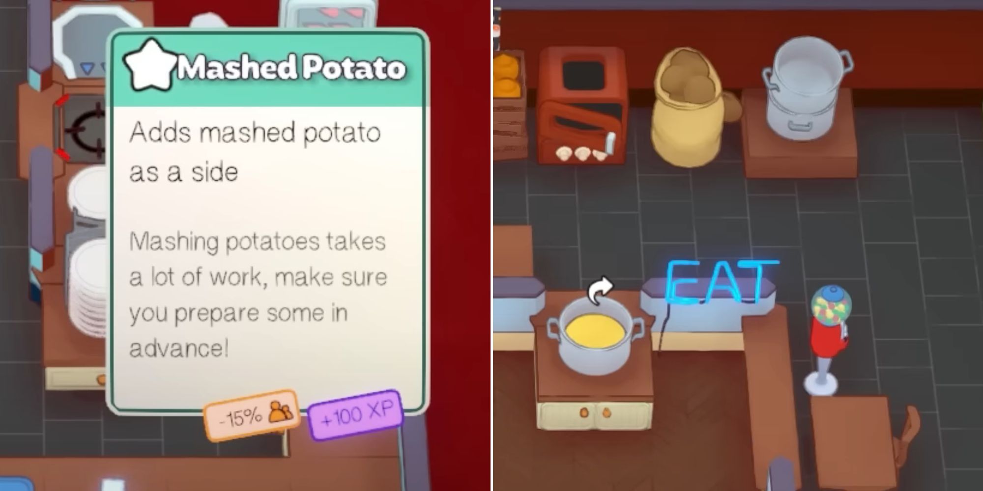 PlateUp - Mashed Potato Card - Mashed Potato Servings