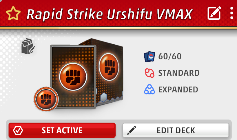 Rapid Strike Urshifu Deck