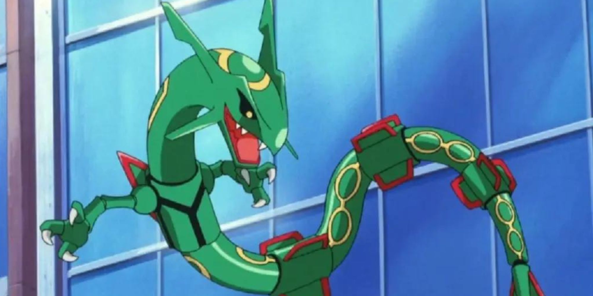 Rayquaza in midair