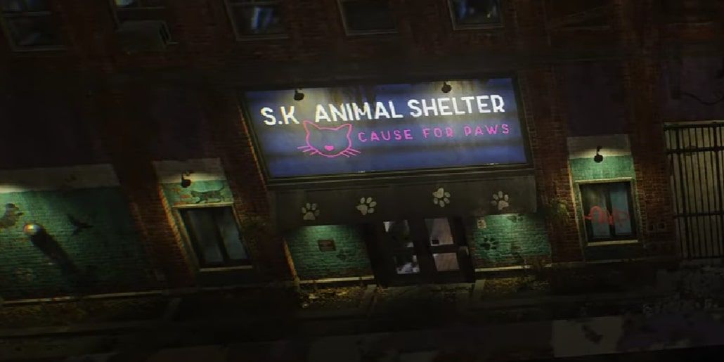 Screenshot of the SK Animal Shelter in Gotham Knights.