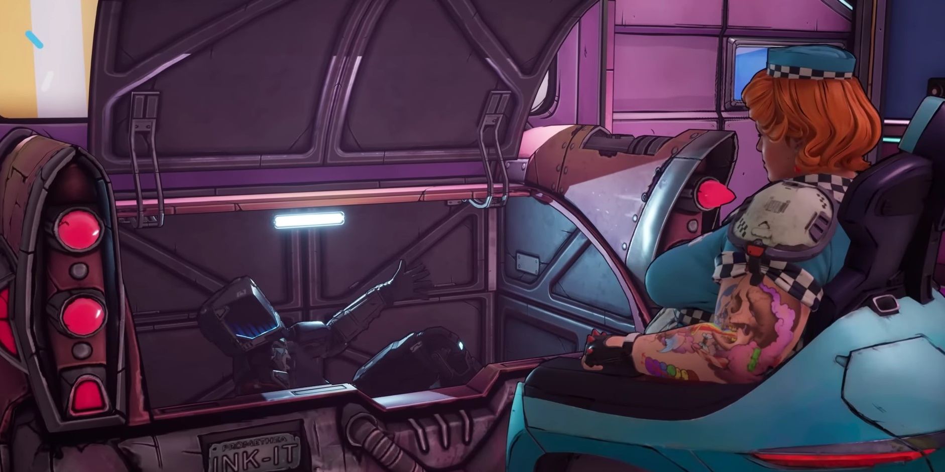Screenshot of Badass Superfan making one of his unusual appearances in New Tales from the Borderlands.