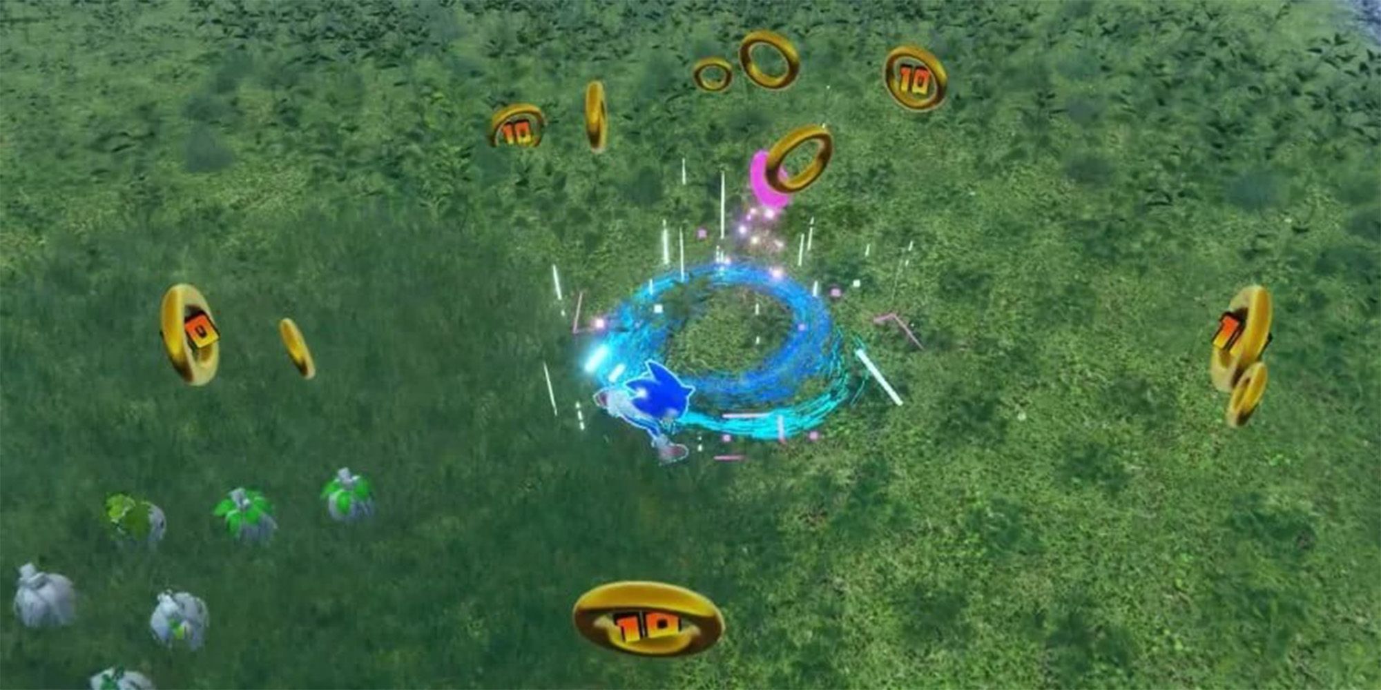 Sonic spins for rings in Frontiers