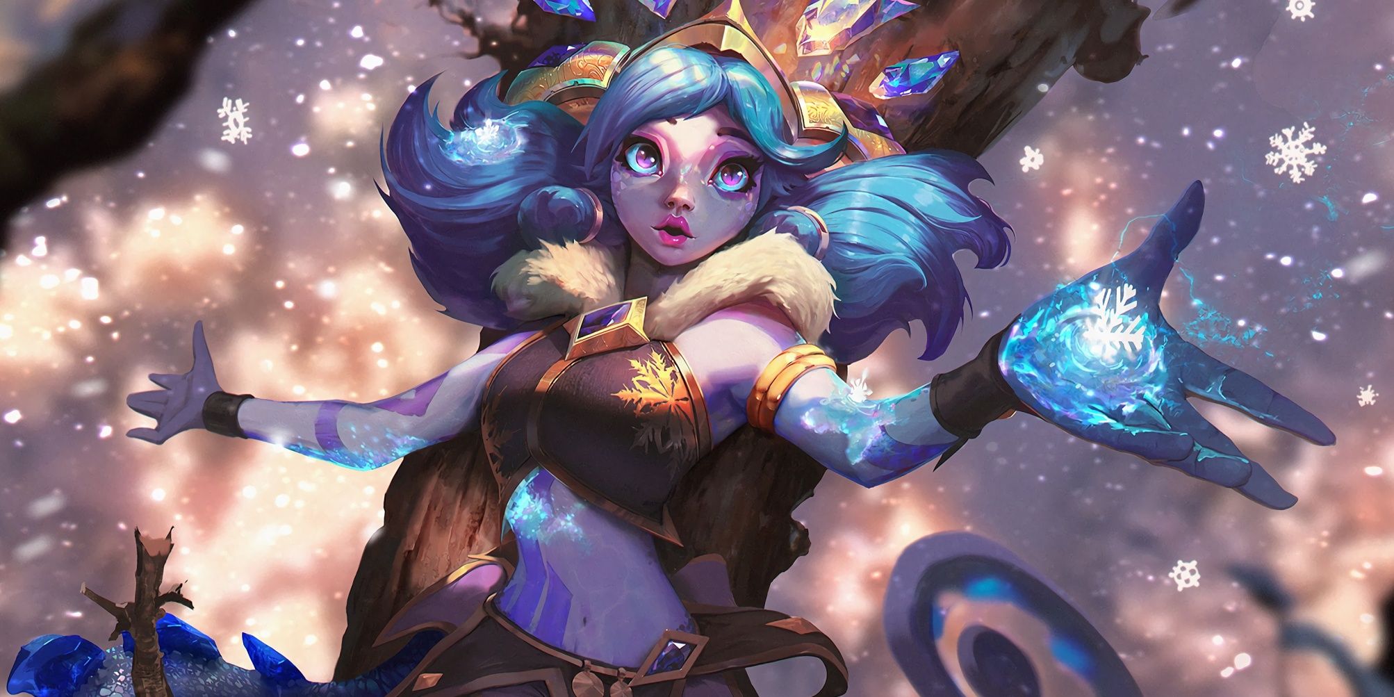 winter wonderland neeko splash art league of legends