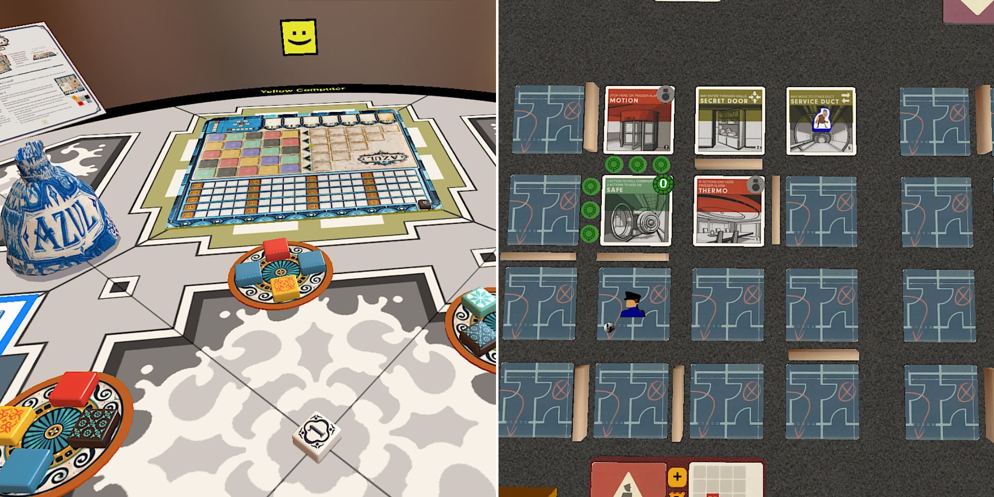 Tabletop Simulator - Playing Azul against an AI - Burgle Bros Single Player
