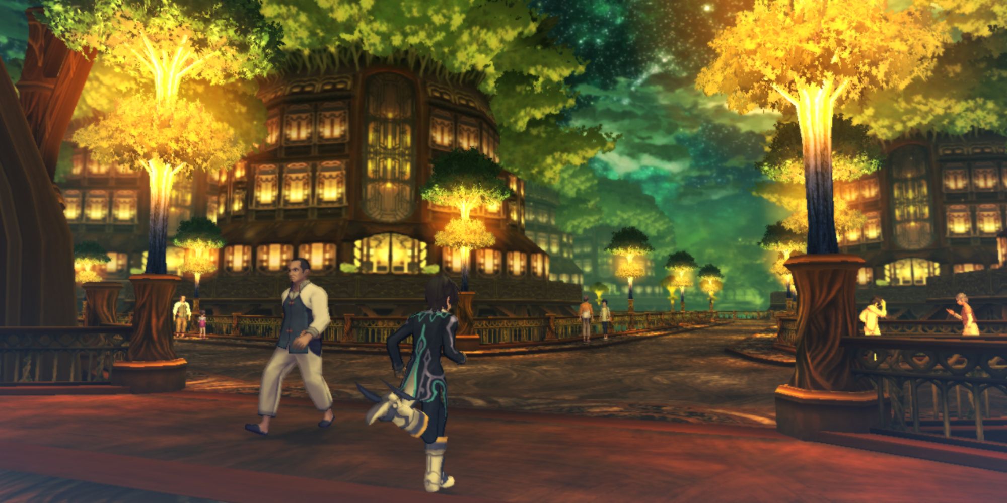 Running through the city in Tales of Xillia