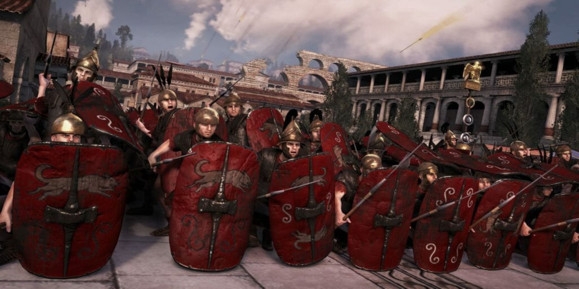 Total War Rome 2 Soldiers in Barricade