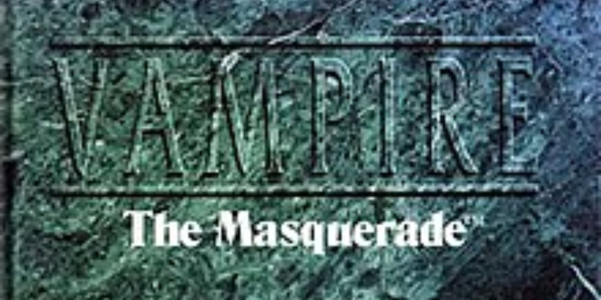 Vampire The Masquerade Title card in stone