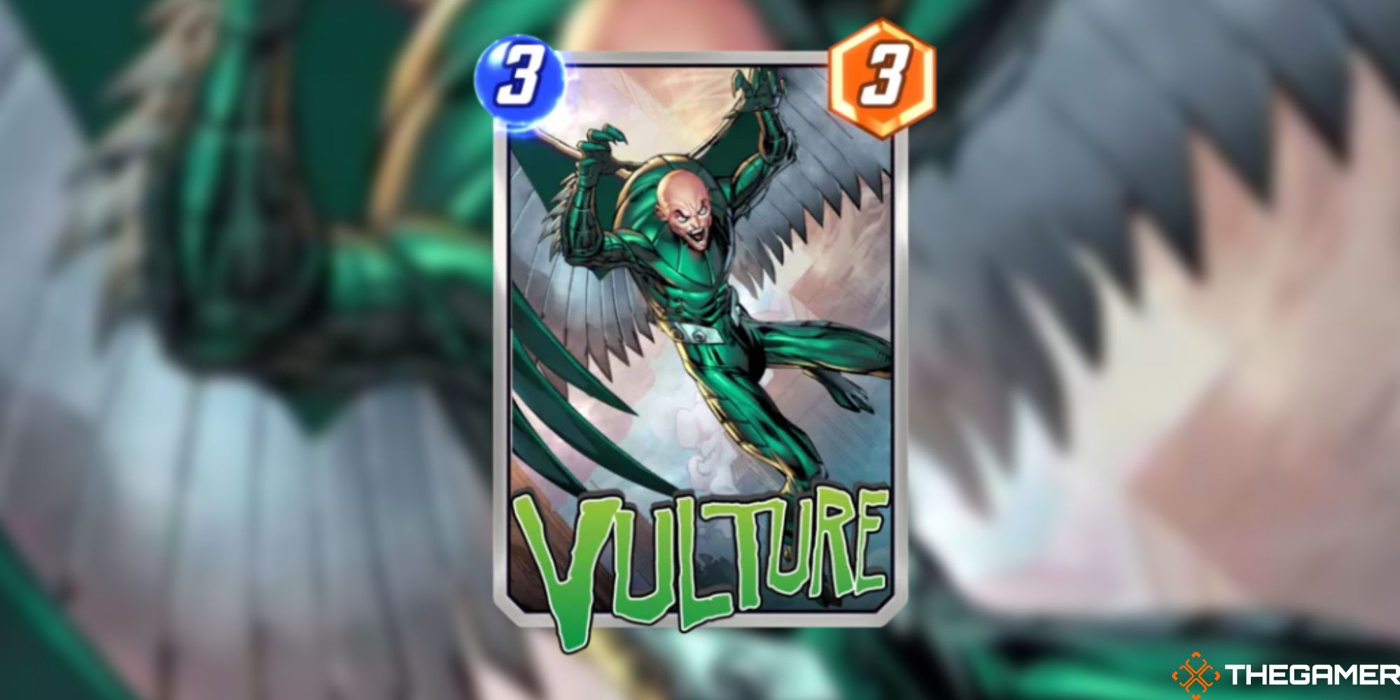 Marvel Snap - Vulture on a blurred background