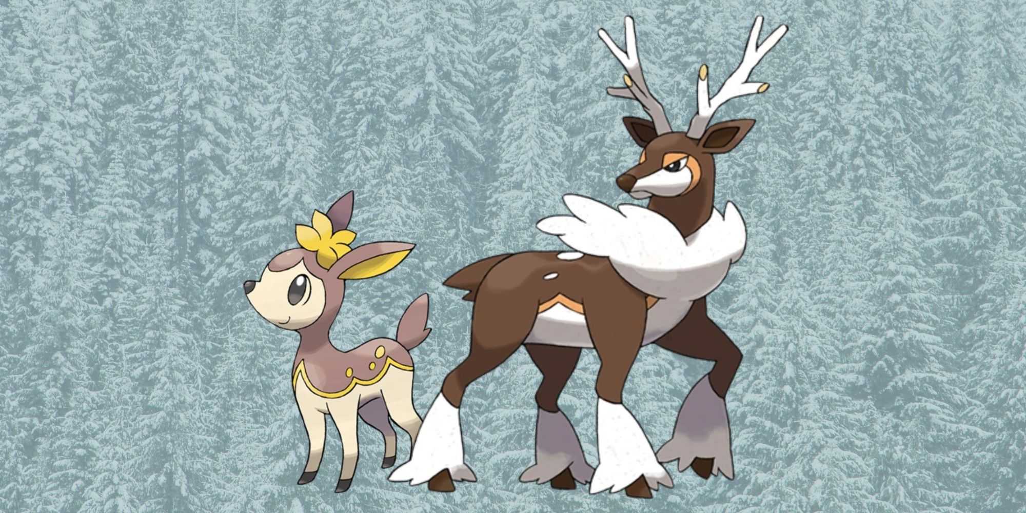 Pokémon hiver Deerling Sawsbuck forme hivernale