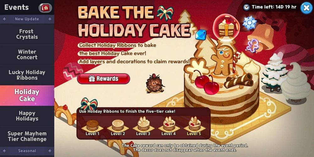 A list of different ongoing events in Cookie Run Kingdom