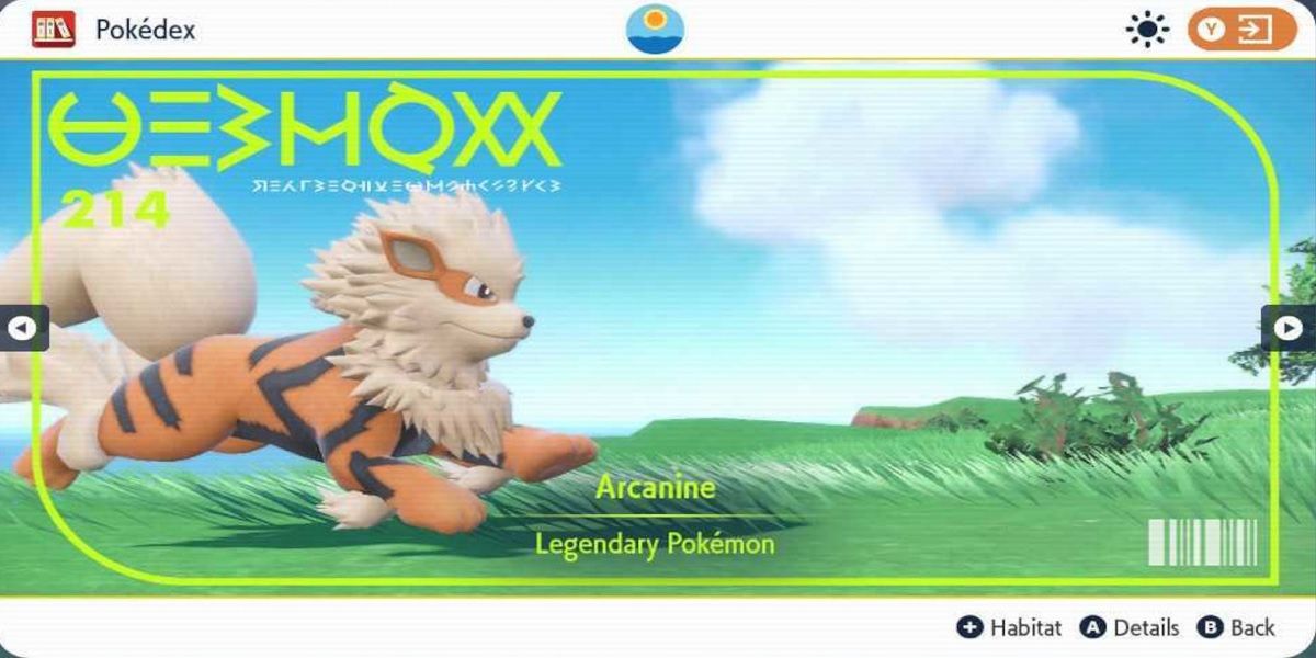 Arcanine Pokedex Scarlet Violet