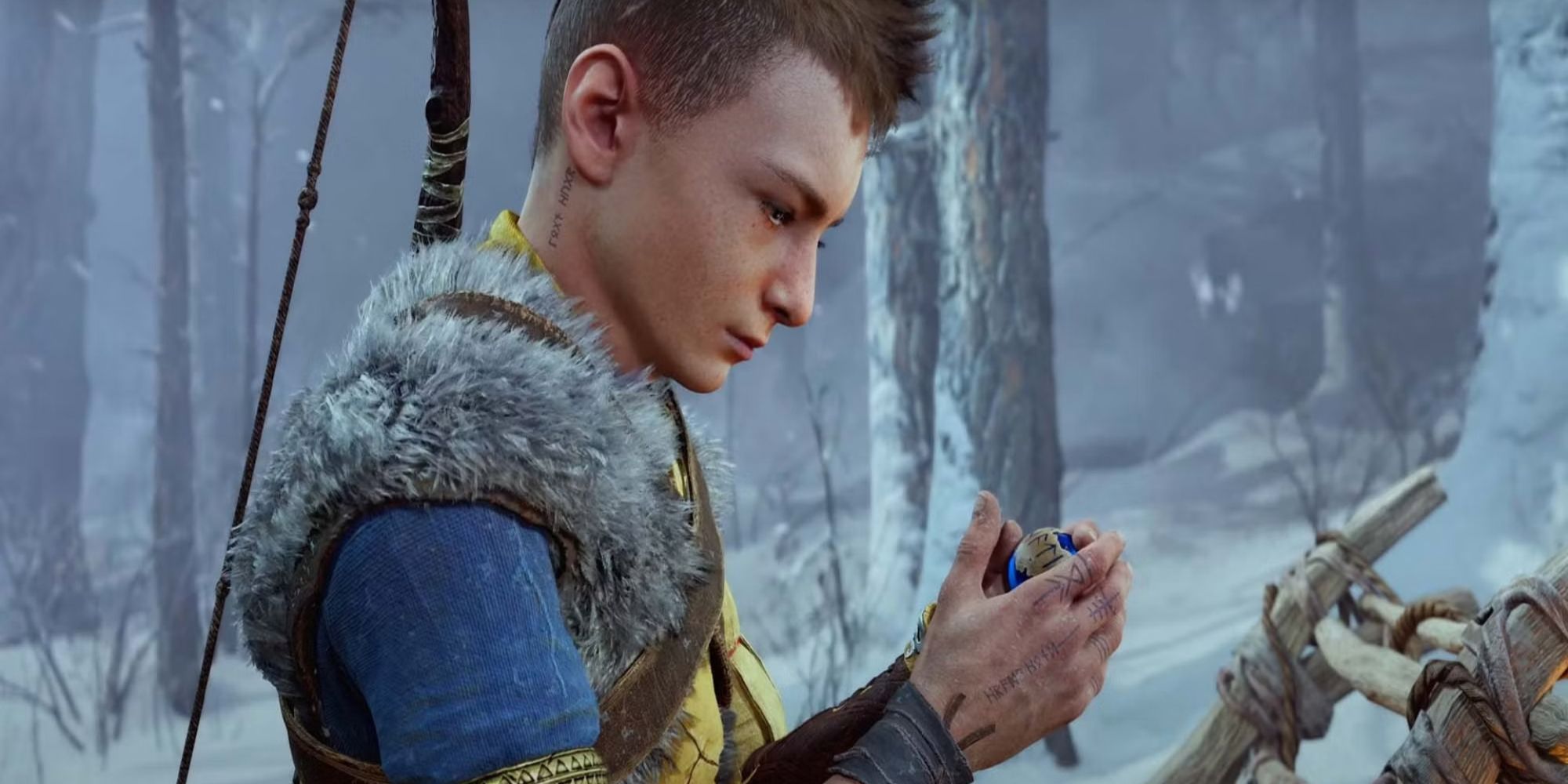 Atreus holding a small ball