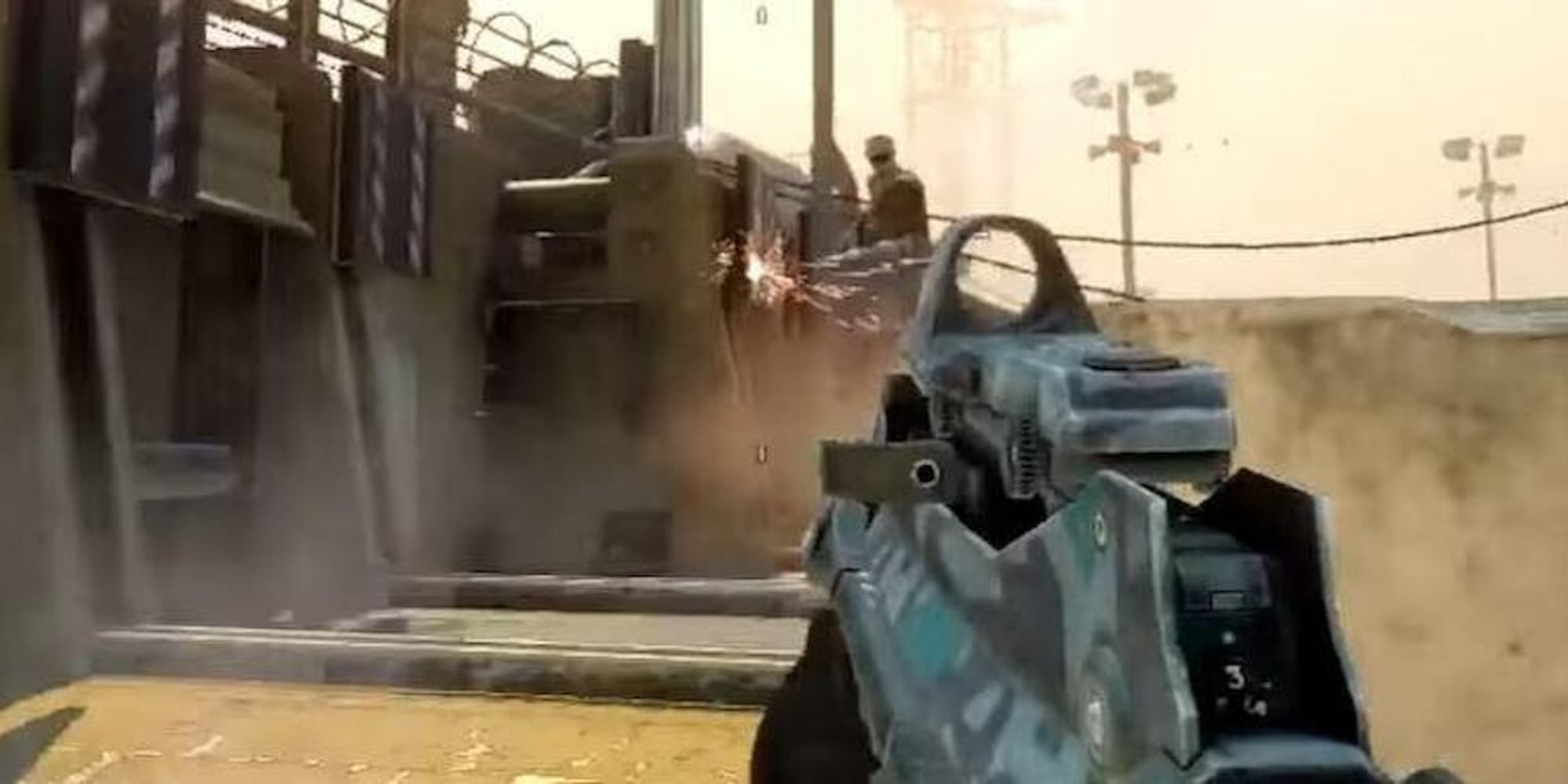 The Black Ops 1 Famas takes aim.