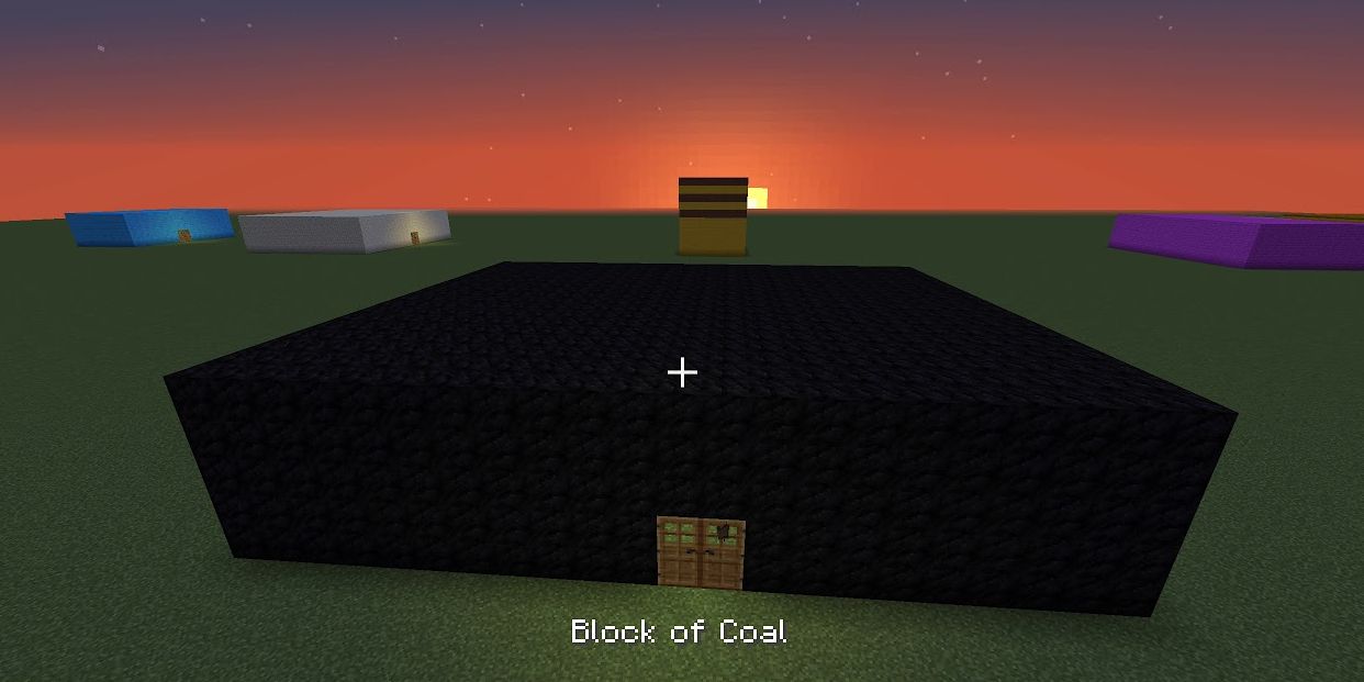blocks of coal
