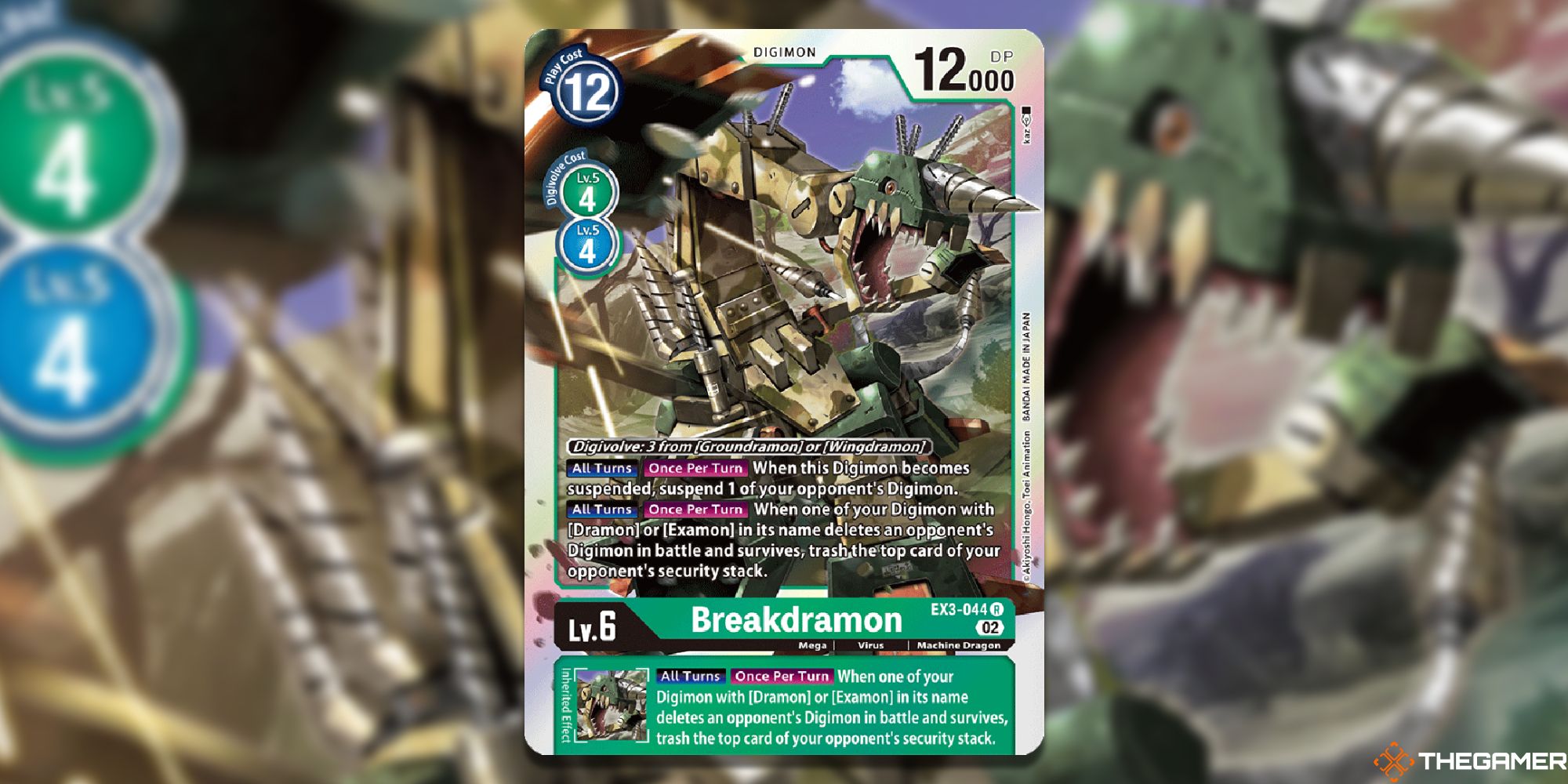 breakdramon digimon card game with blur ex03