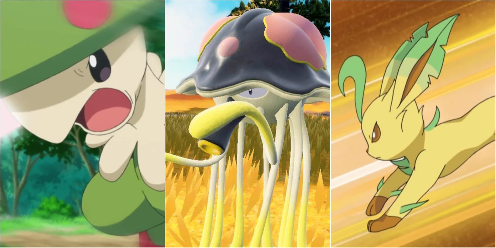 Resultado de imagem para pokemon tipo planta  Grass pokémon, Grass type  pokemon, Pokemon