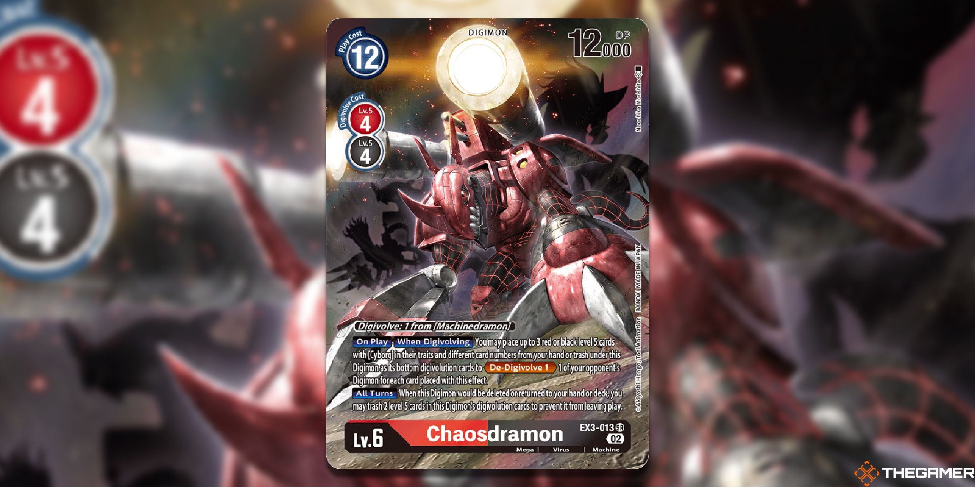 chaosdramon alt art digimon card game ex3