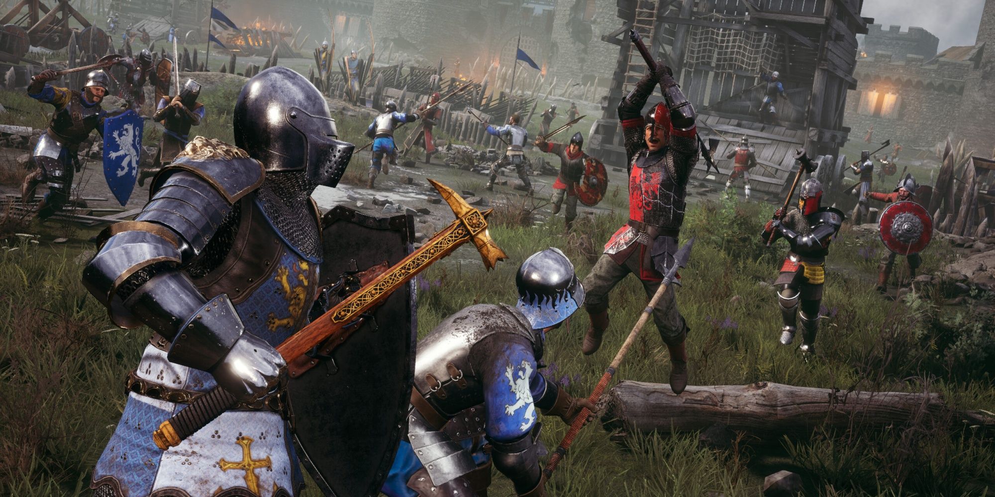 Chivalry 2: A Massive Multiplayer Melee Between The Two Factions.