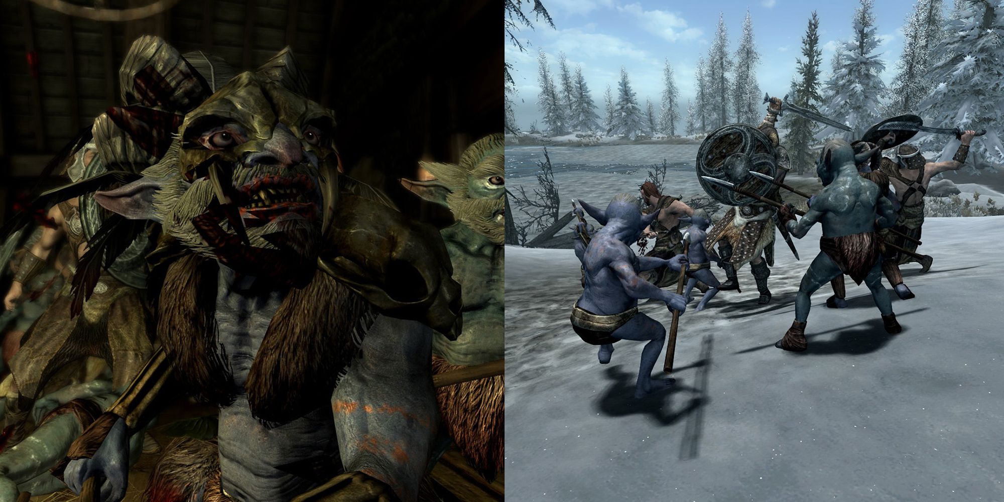 collage of rieklings in Skyrim