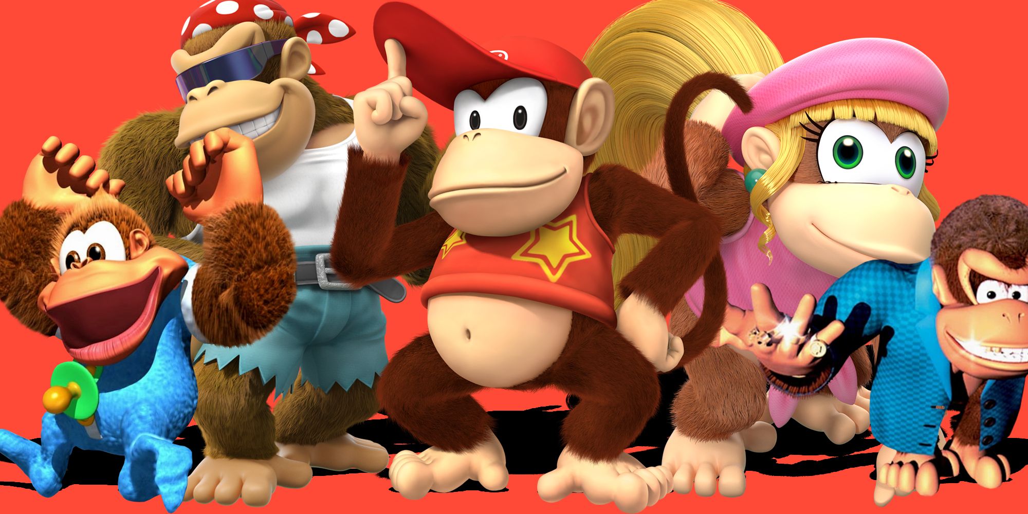 diddy funky and other donkey kong family members