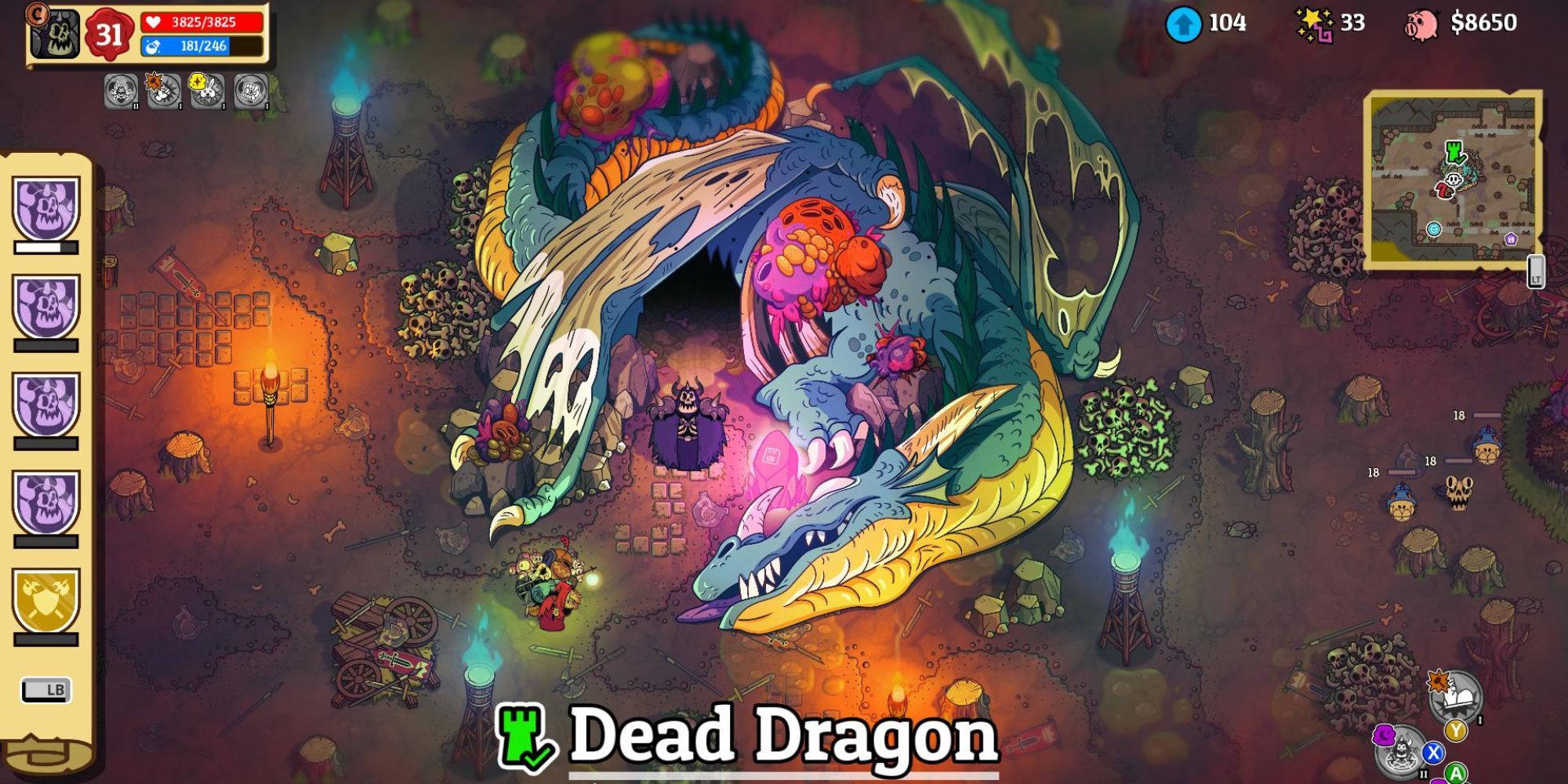 Dragon Dragon dungeon from Nobody Saves the World