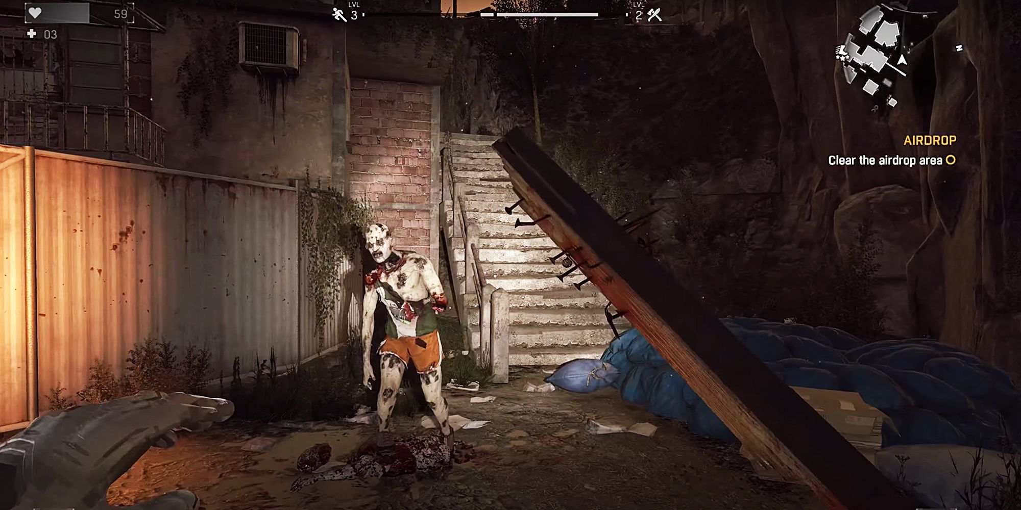 Dying Light Zombie At Night