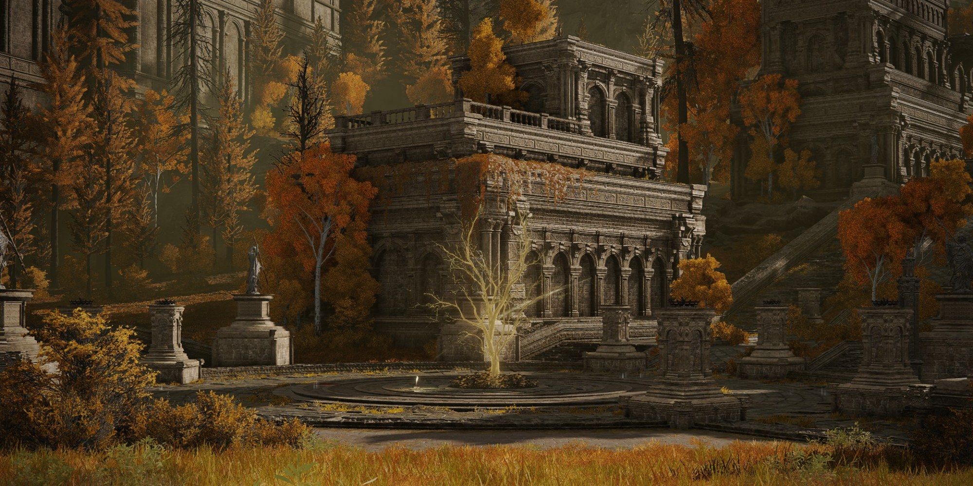 Elden Ring screenshot showing the Outer Wall Phantom Tree Grace in the Capital Outskirts.
