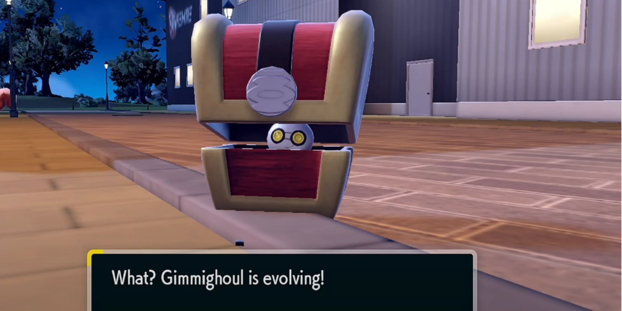 Pokemon Scarlet & Violet: evolving Gimmighoul into Gholdengo