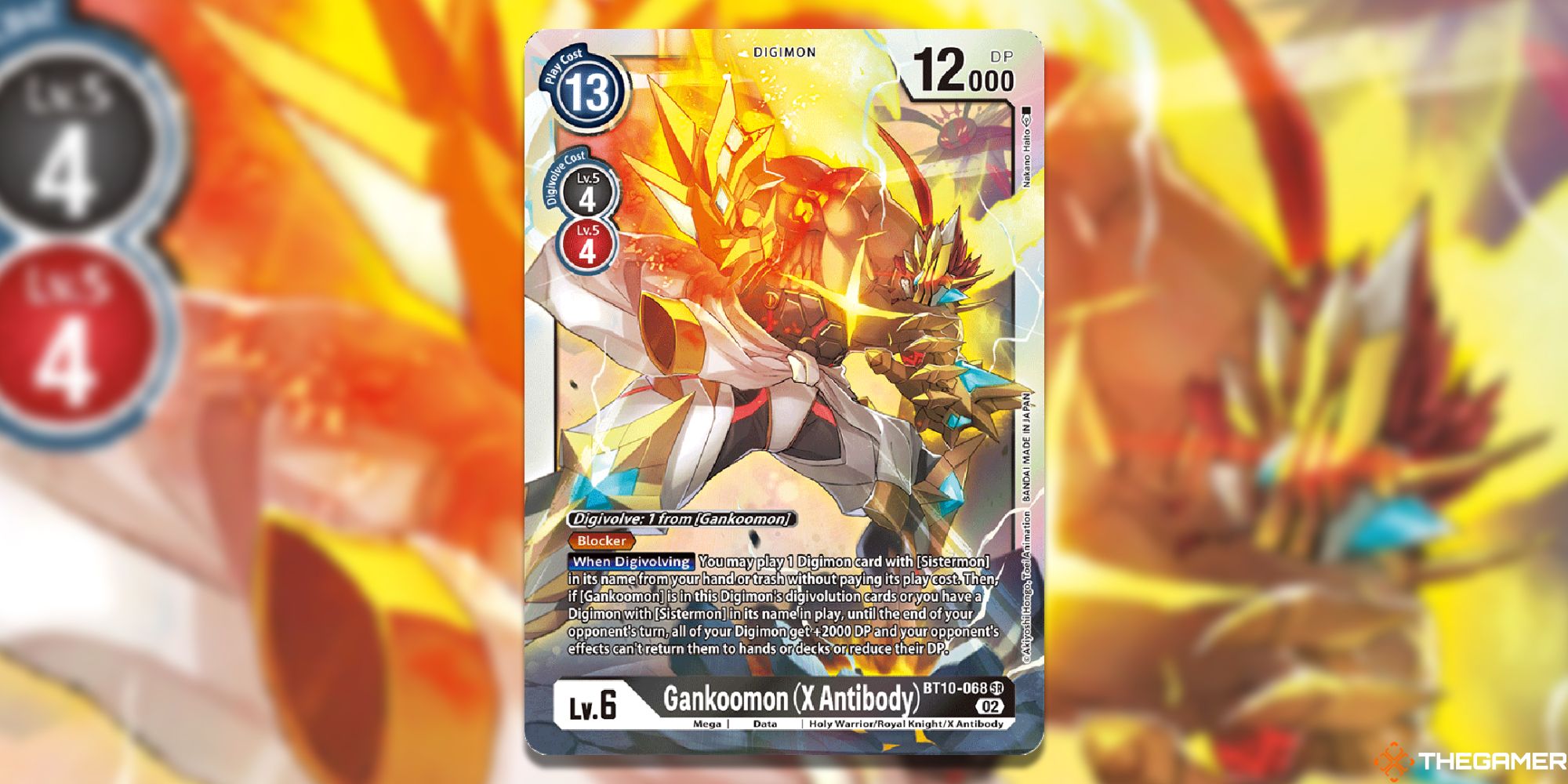 gankoomon x antibody card image with blur from bt10 digimon card game 