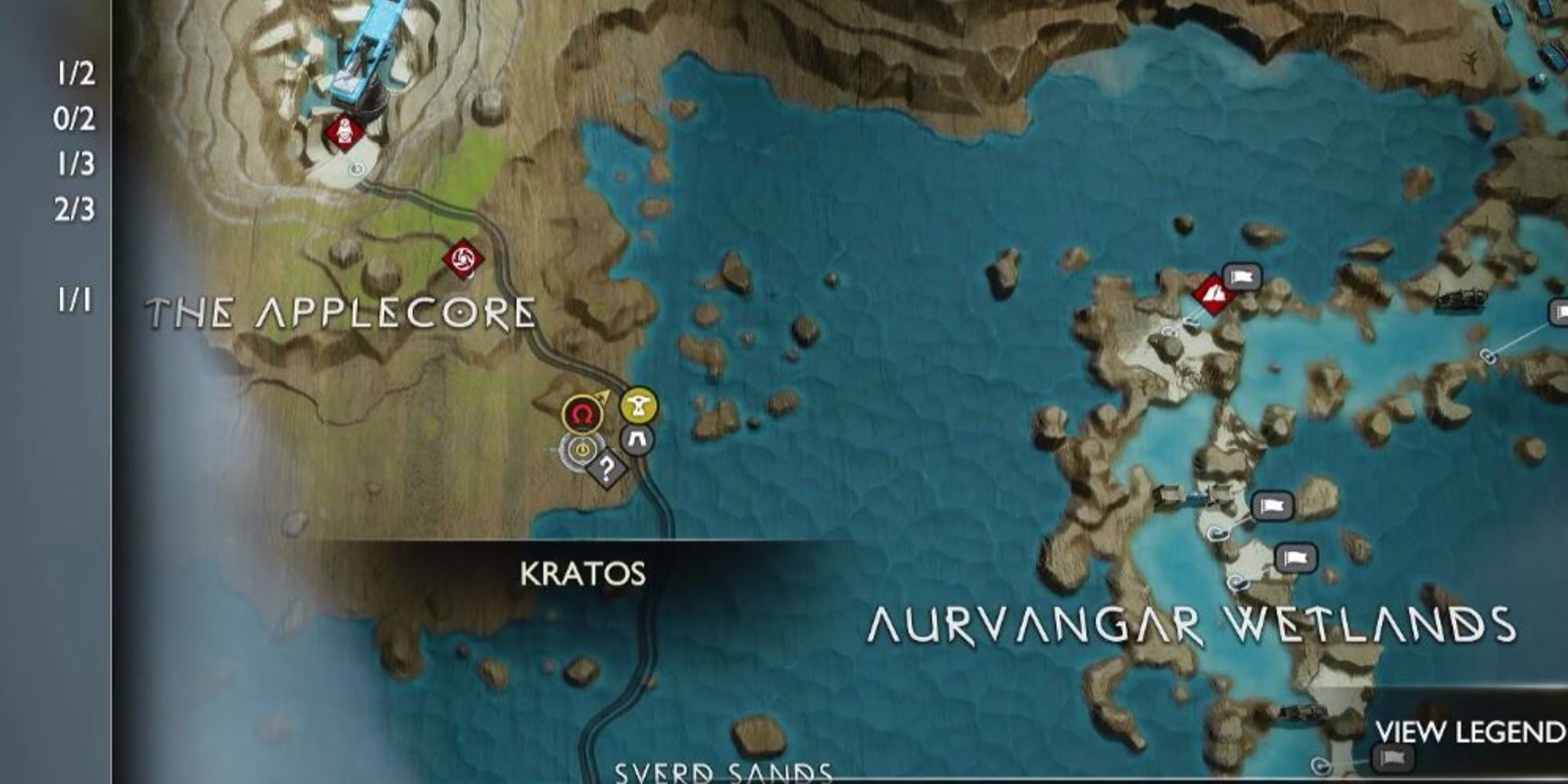 God of War Ragnarok - The Applecore Map