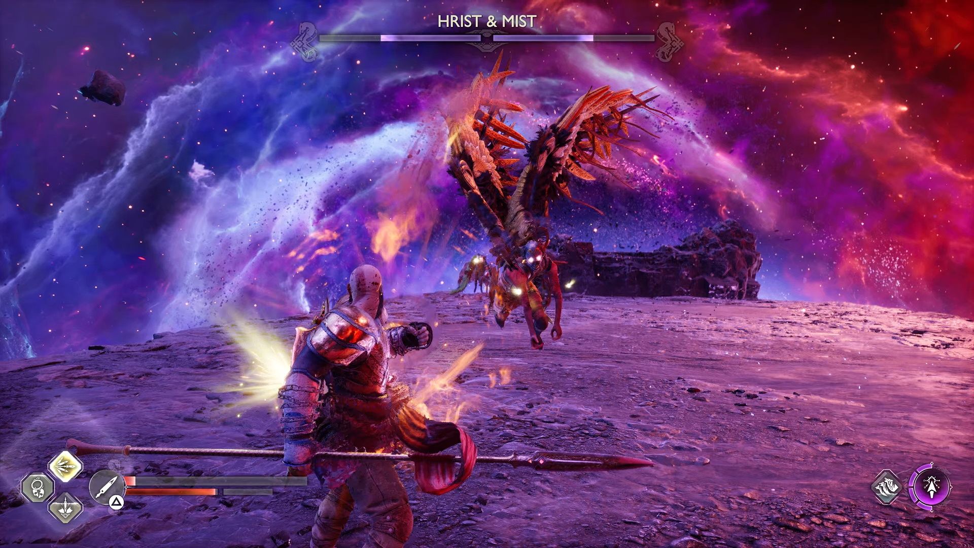 God Of War Ragnarok, The Summoning, Hrist's Flying Attack