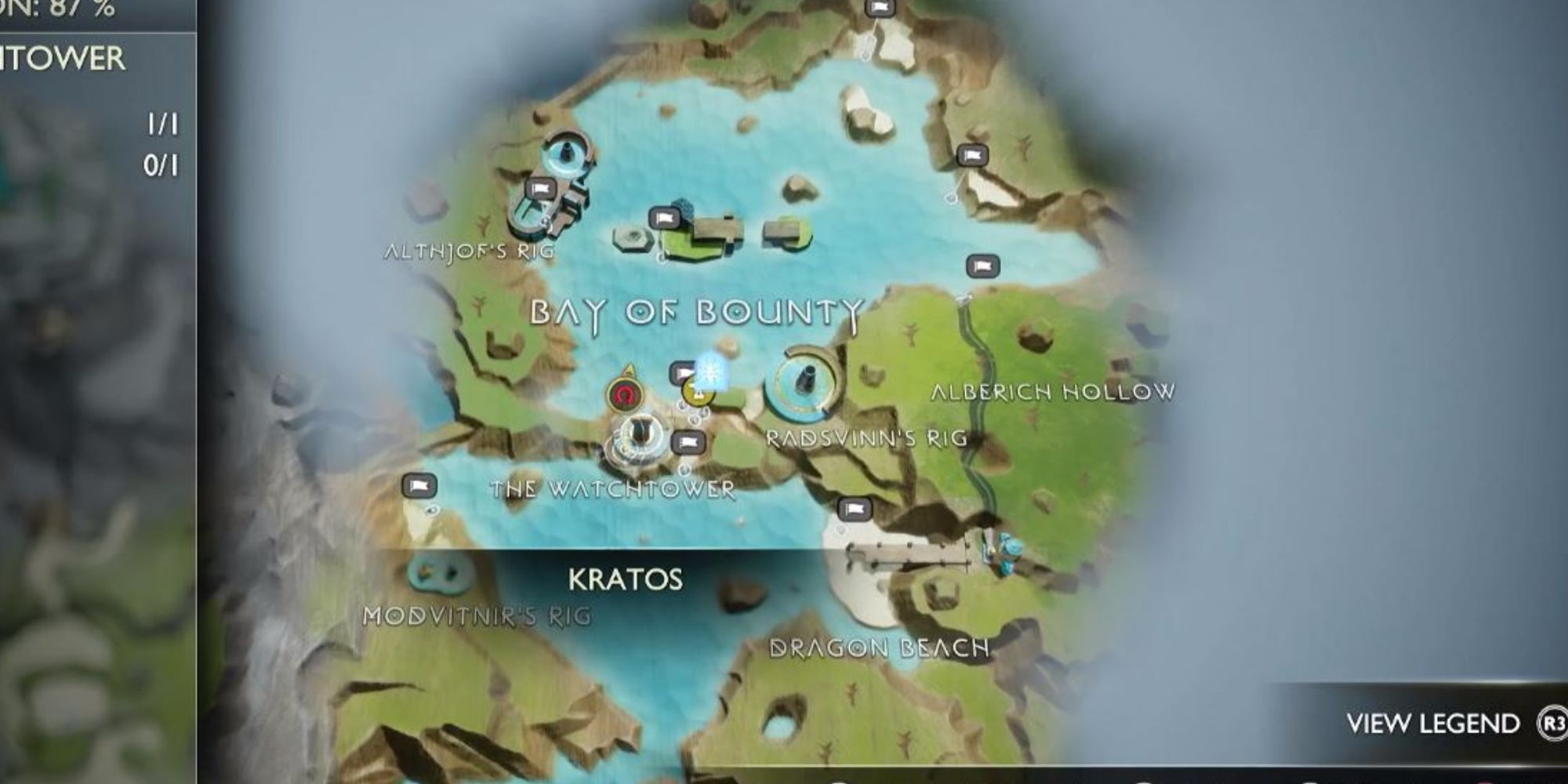 God of War Ragnarok - The Watchtower Map