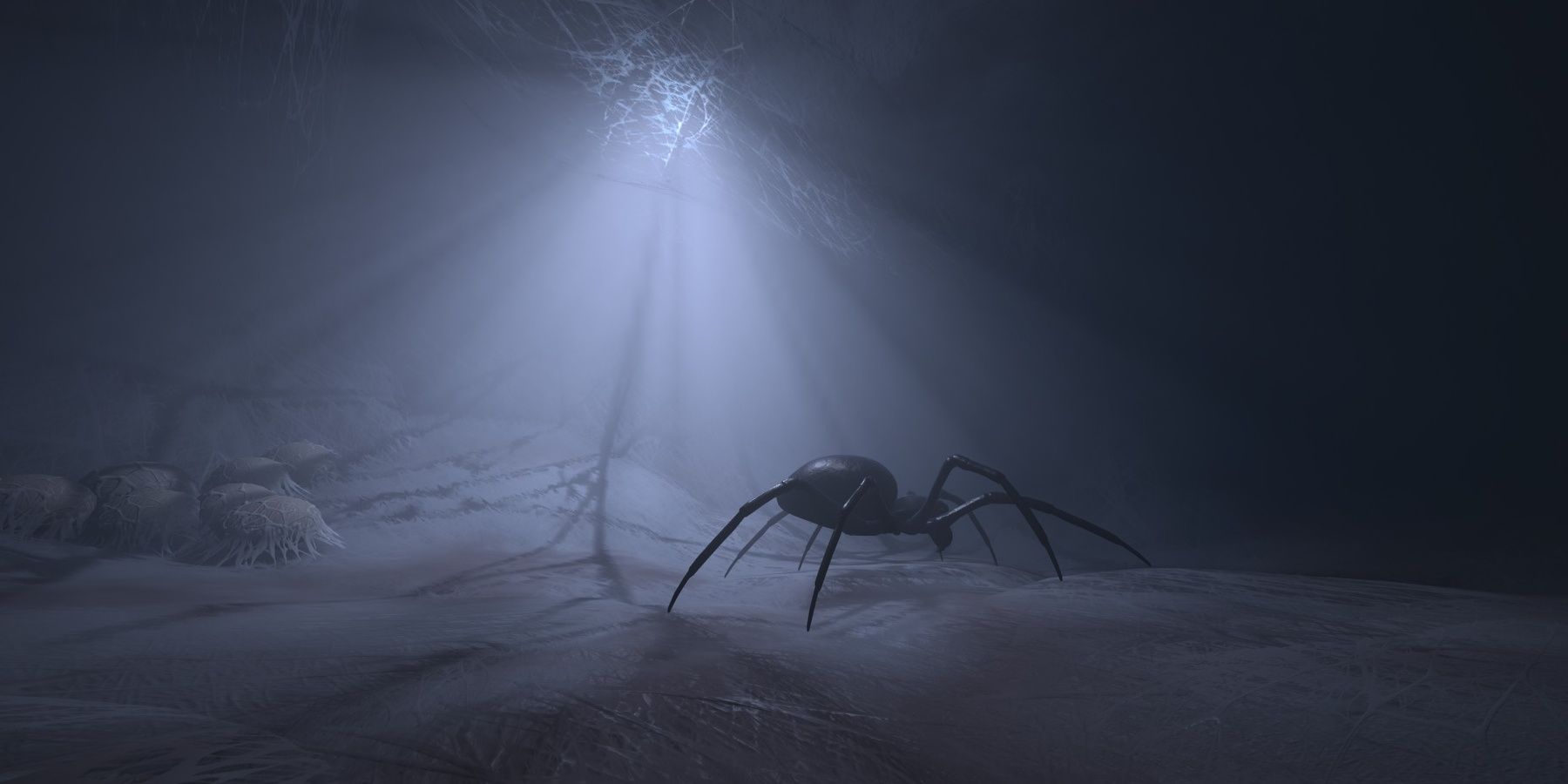 Earth's Best Small Details: Insect sounds like Black Widow spiders moving around.