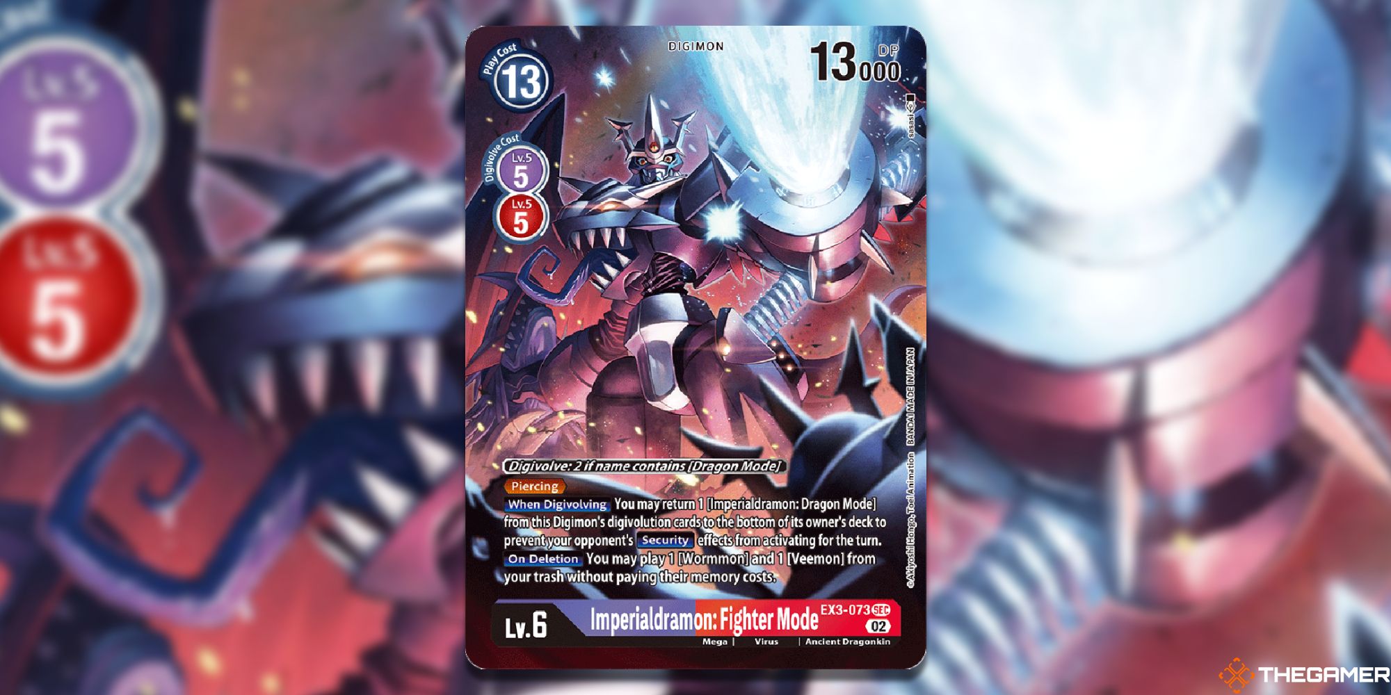 imperialdramon fighter mode alt art ex3 digimon card game