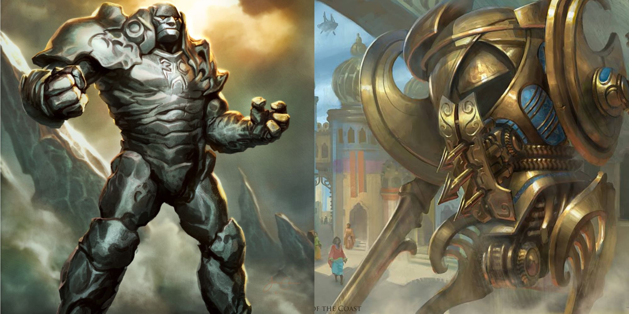 Walking Ballista and Karn Liberated artworks