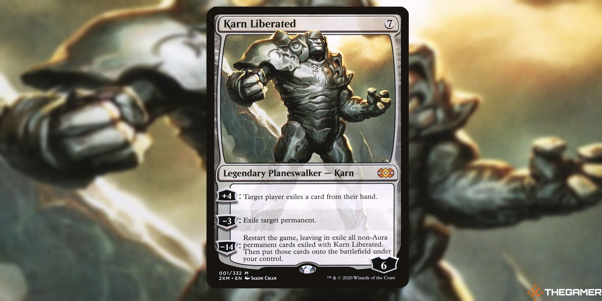 Karn Liberated card and art background