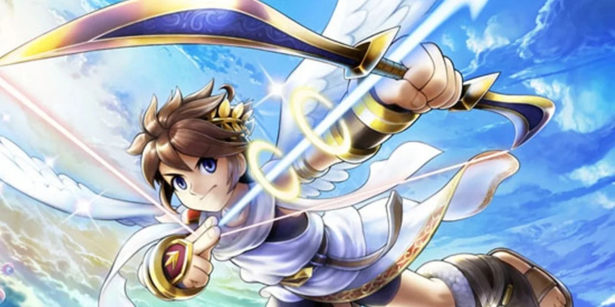 Pit flying in Kid Icarus: Uprising.
