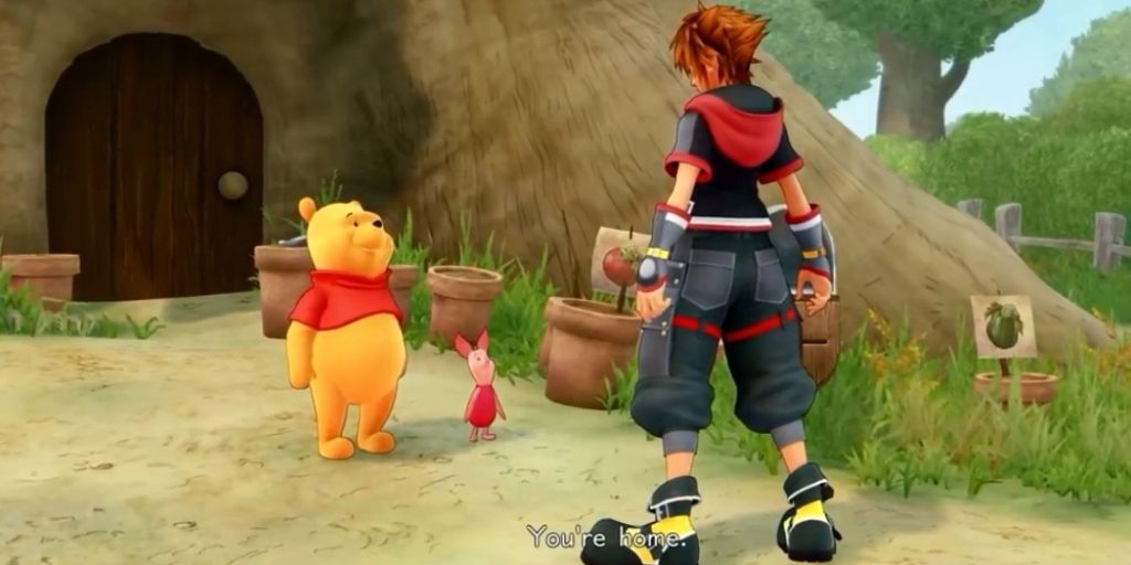 kingdom hearts sora and winnie the pooh