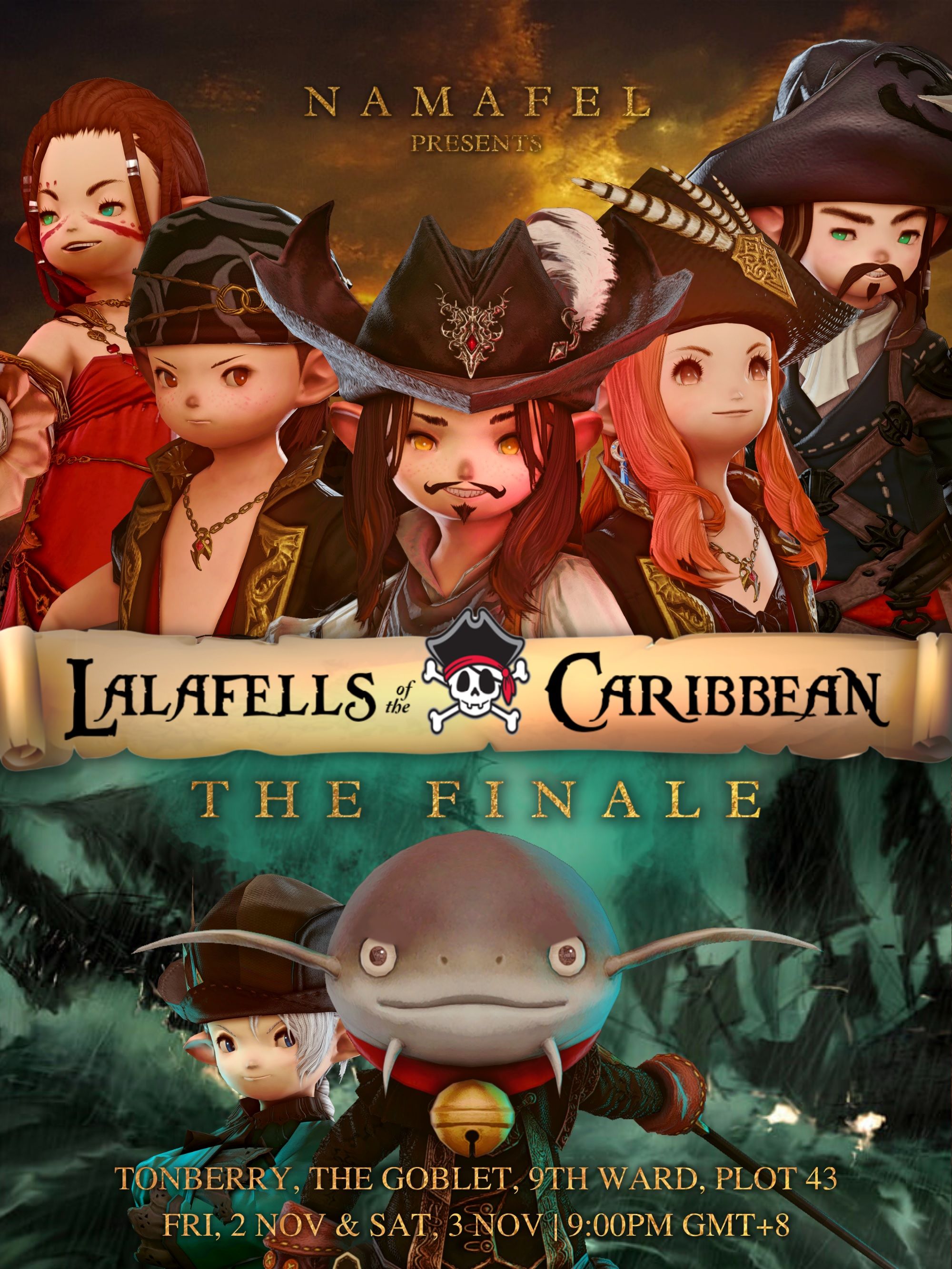 Lalafells of the Caribbean finale poster