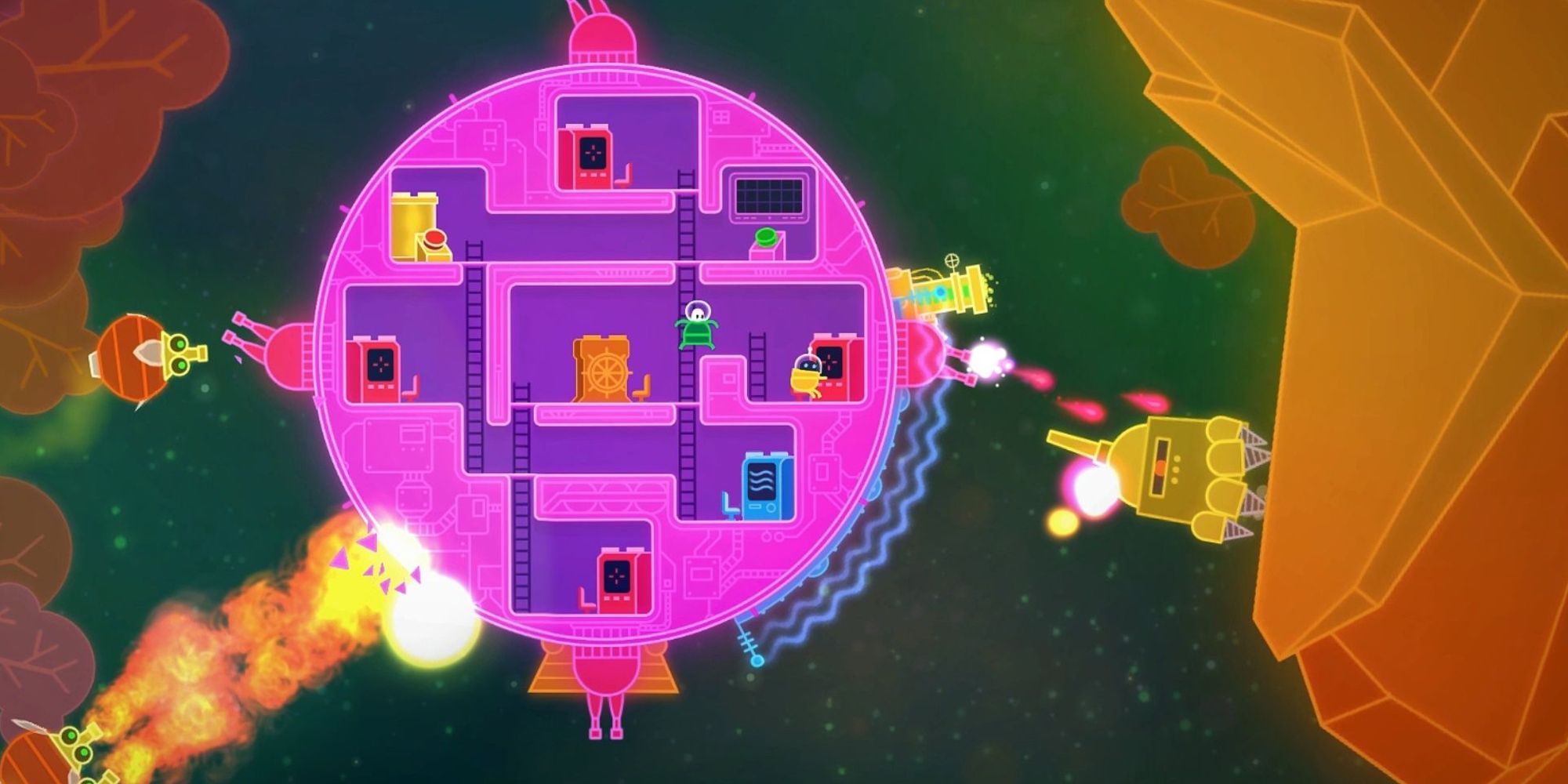 The spaceship from Lovers in a Dangerous Spacetime
