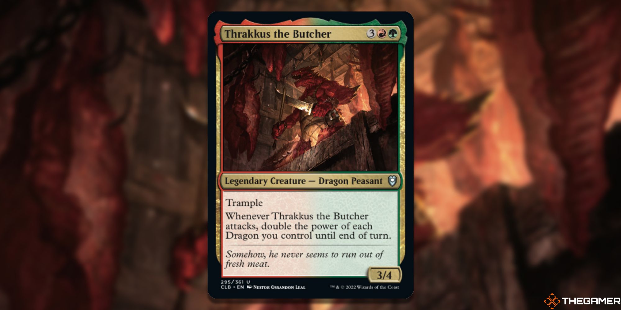 Magic The Gathering – 10 Budget Upgrades For The Draconic Destruction Starter Commander Deck Thrakkus the Butcher