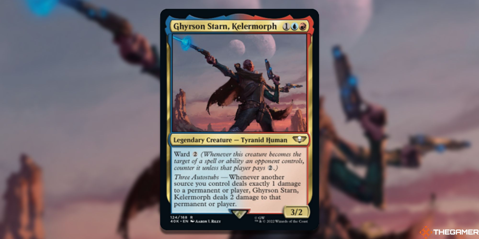 Image of the Ghyrson Starn Kelermorph card in Magic: The Gathering, with art by Aaron J. Riley