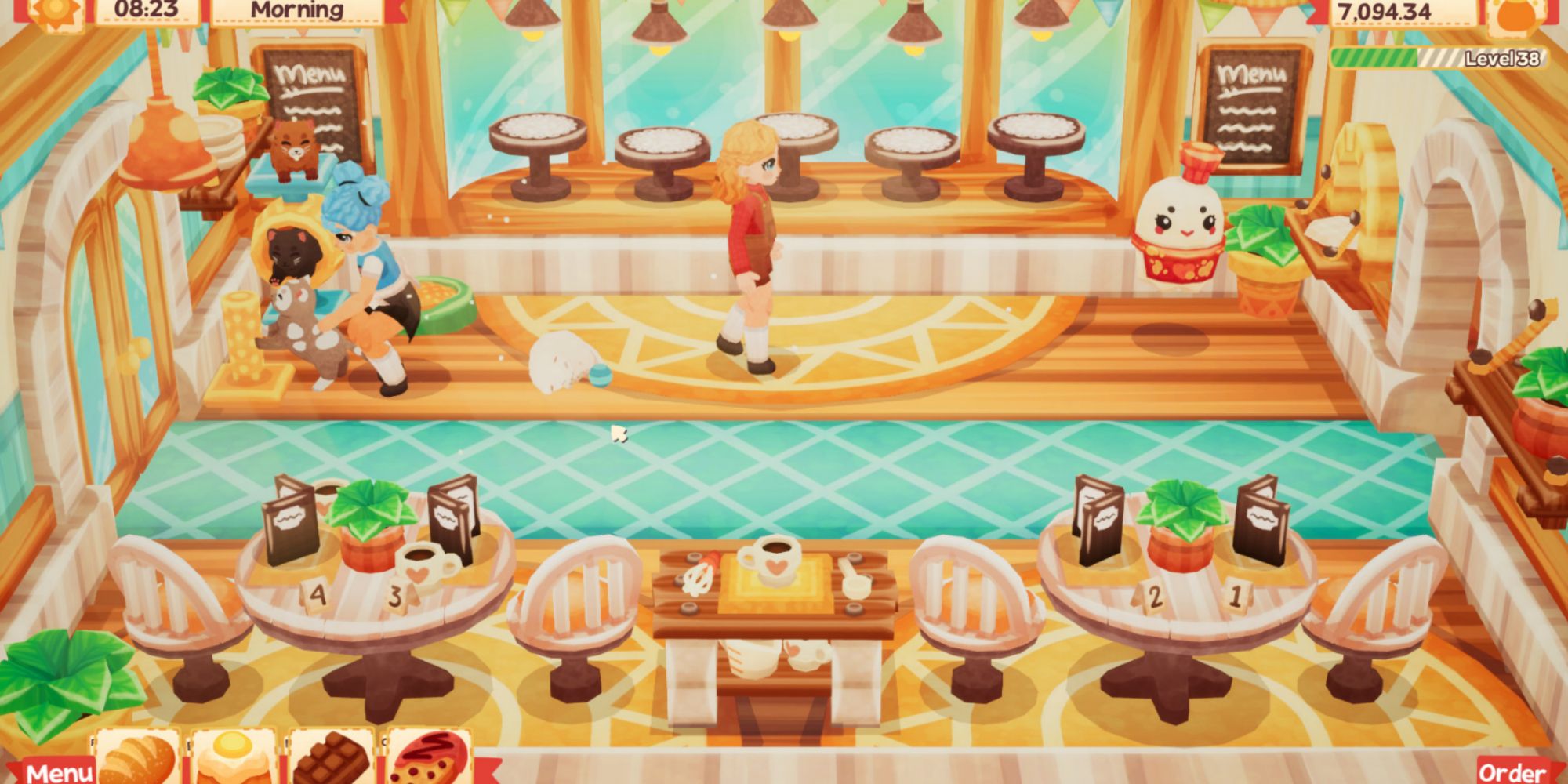 managing the cafe area of the bakery in lemoncake